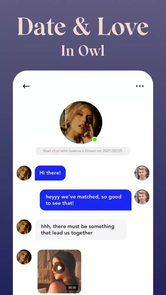 Tangkapan skrin Owl - Chat & Casual Dating App