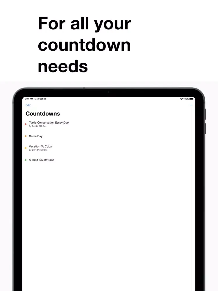 Timeframe iPad  स्क्रीनशॉट