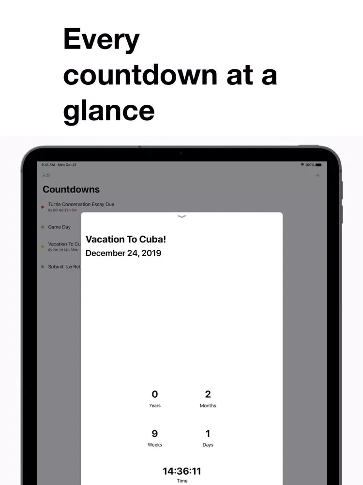 Timeframe iPad  स्क्रीनशॉट