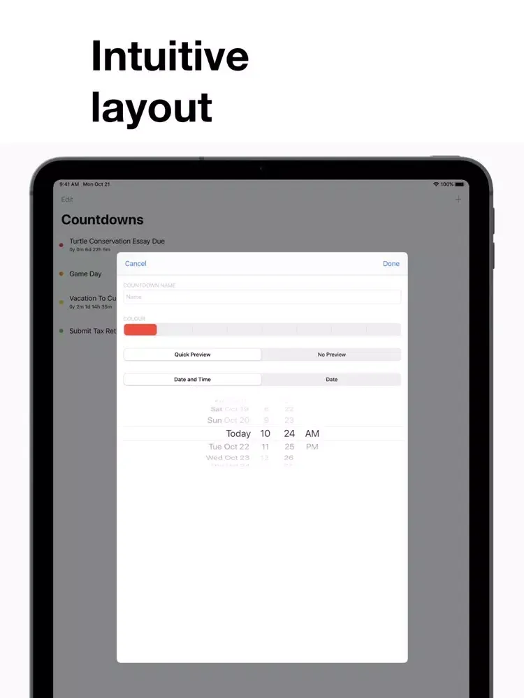Timeframe iPad  स्क्रीनशॉट