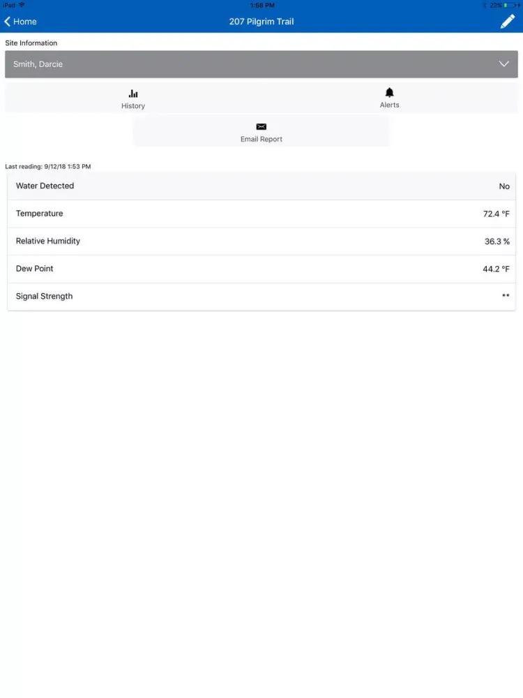 Ultra-Aire Sentry iPad  스크린샷
