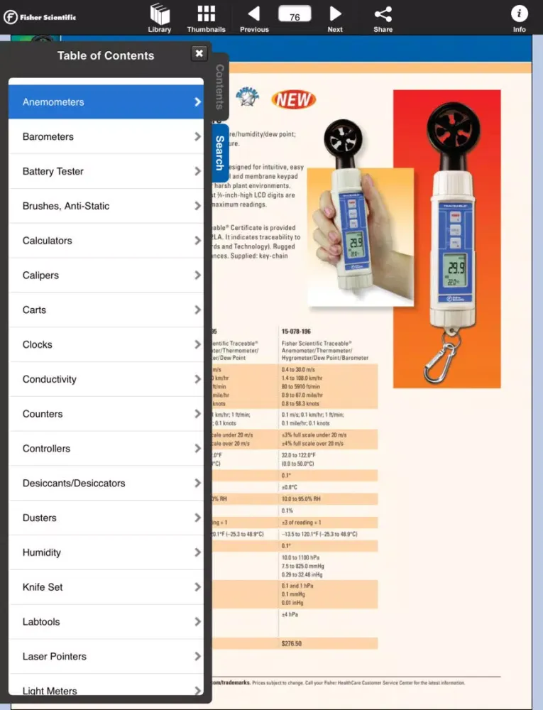 Fisher Scientific Catalog iPad 应用截图