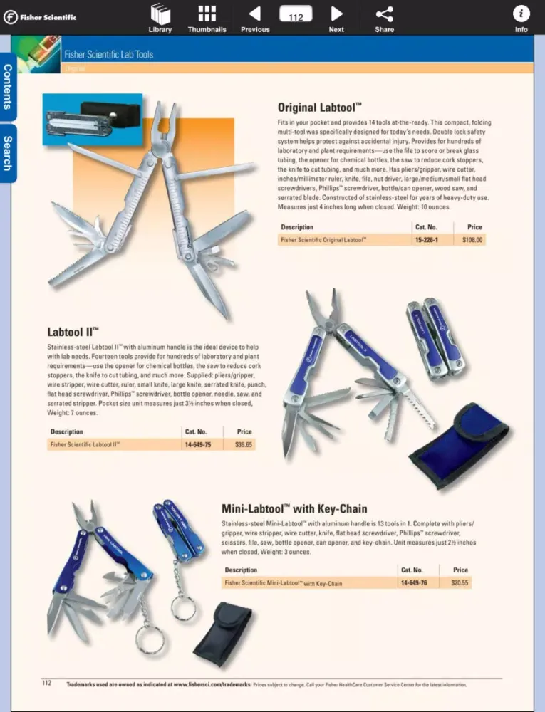 Fisher Scientific Catalog iPad 应用截图