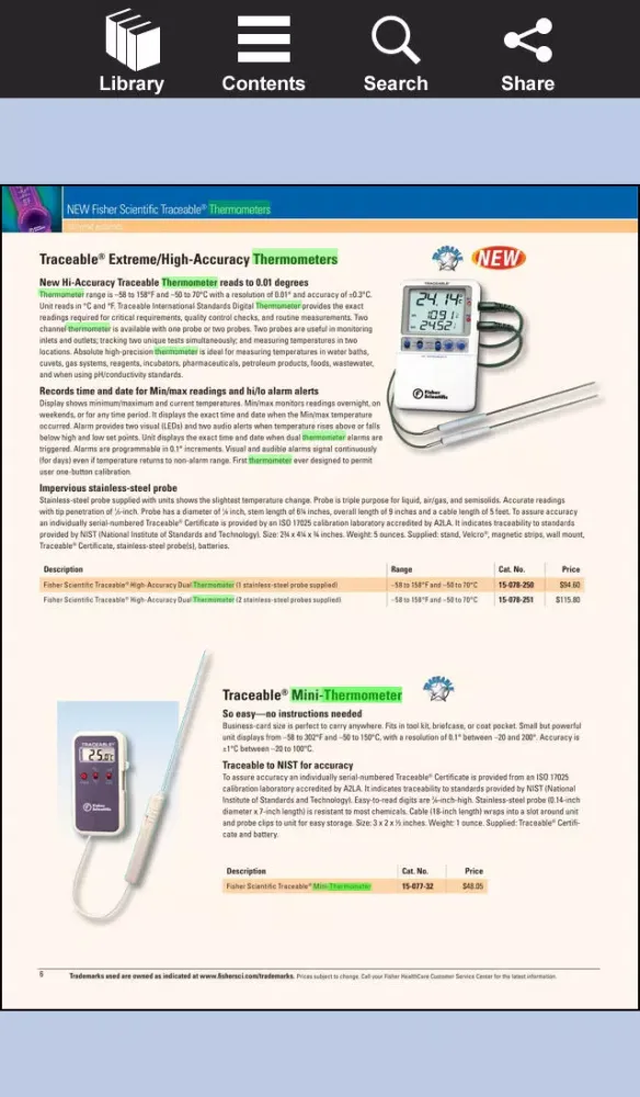 Fisher Scientific Catalog应用截图