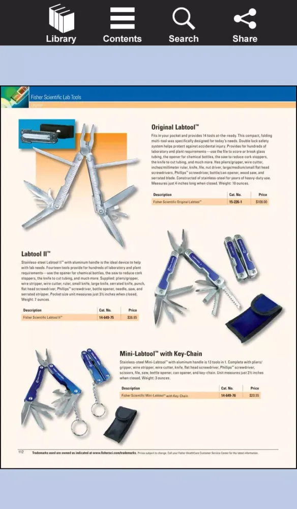 Fisher Scientific Catalog应用截图