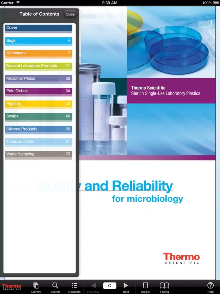 Thermo Scientific Sterilin Catalog iPad  Ekran Görüntüleri
