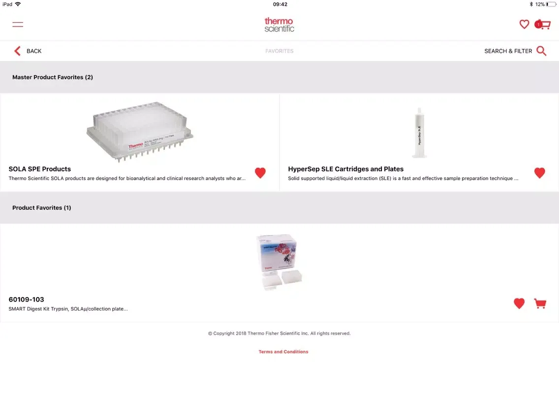 Chromatography eCatalog iPad  Ekran Görüntüleri