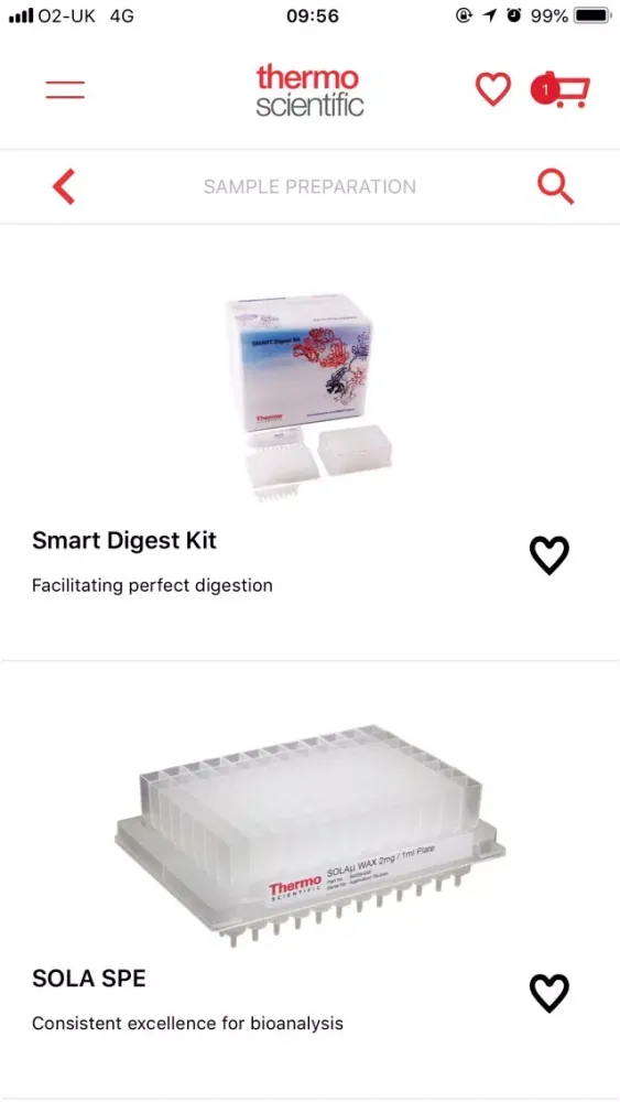 Chromatography eCatalog Ekran Görüntüleri
