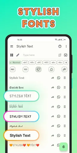Screenshot di Stylish Text - Fonts Keyboard
