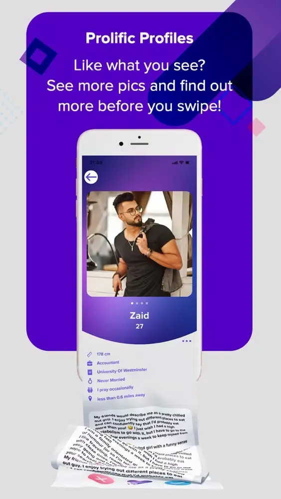 Captures d'écran de The Salam App