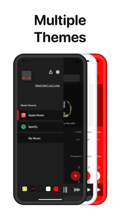 Capturas de tela do Music Clips Player — Pelascope