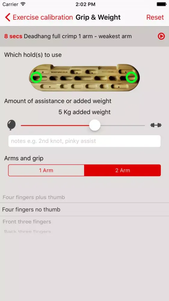 Neil Gresham's Hangboard Guru スクリーンショット
