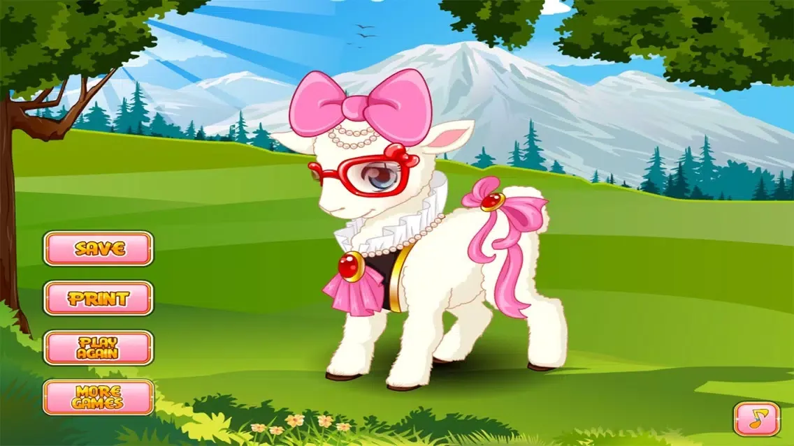 Capturas de tela do The Sheep Dress up in farm free games for girls