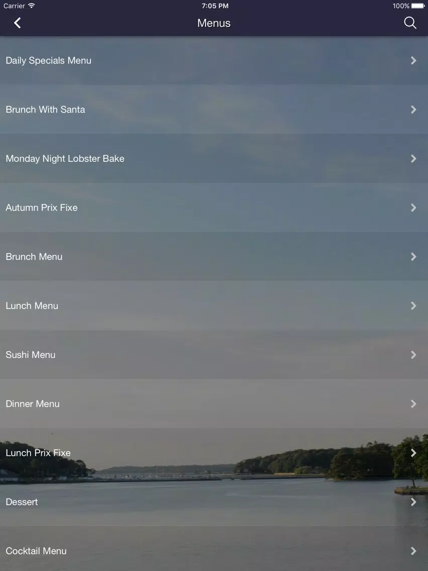 Mill Pond House Restaurant iPad 应用截图