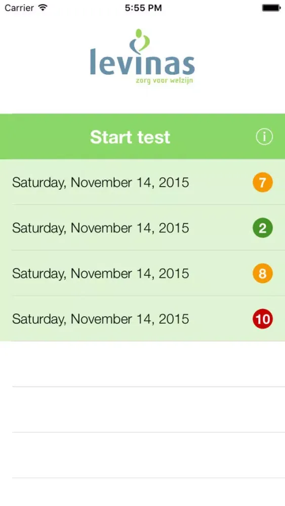 Astma Zelfcheck Screenshots