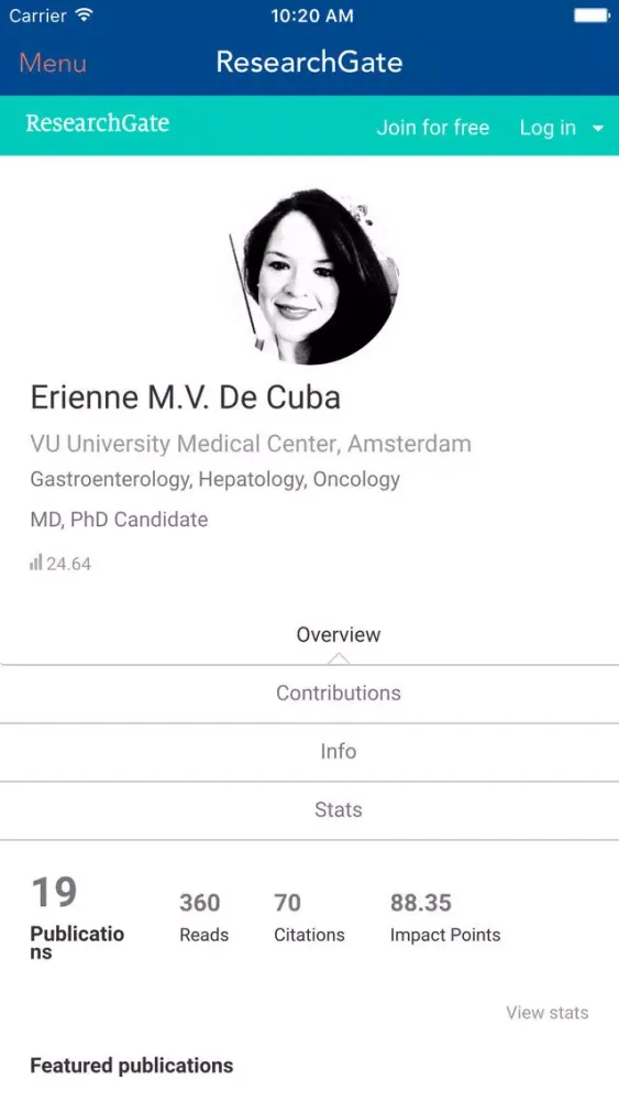 PhD App EdC Screenshots