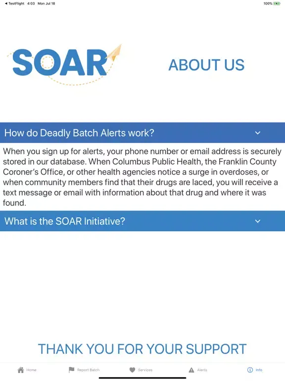 Zrzuty ekranu The SOAR App iPad 