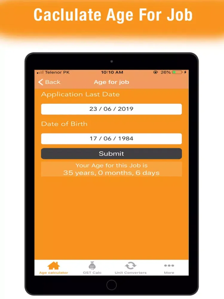 تصاویر GST Calculator :AGE Calculator iPad 