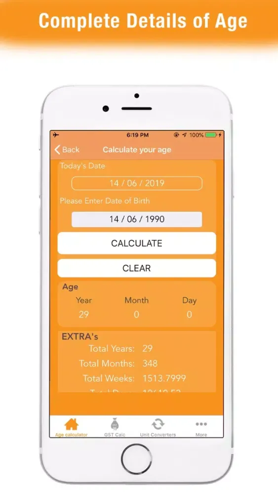 تصاویر GST Calculator :AGE Calculator