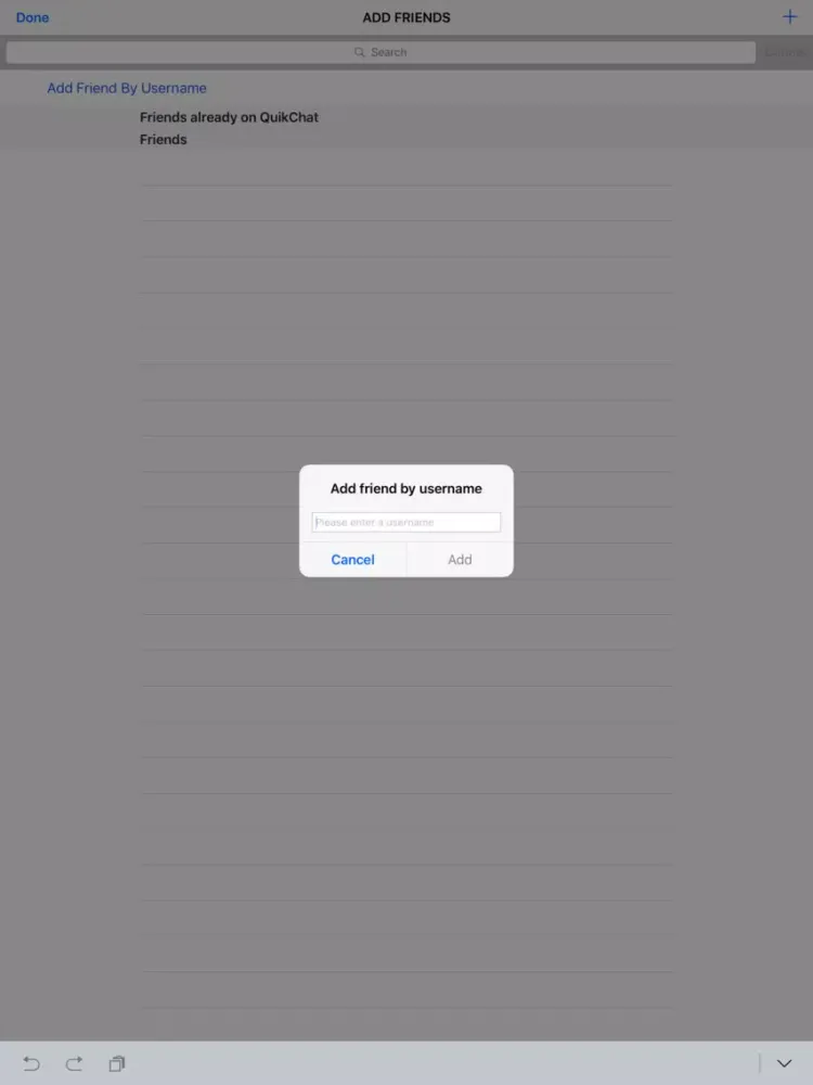 Captures d'écran de Quikchat Photo Video camera iPad 