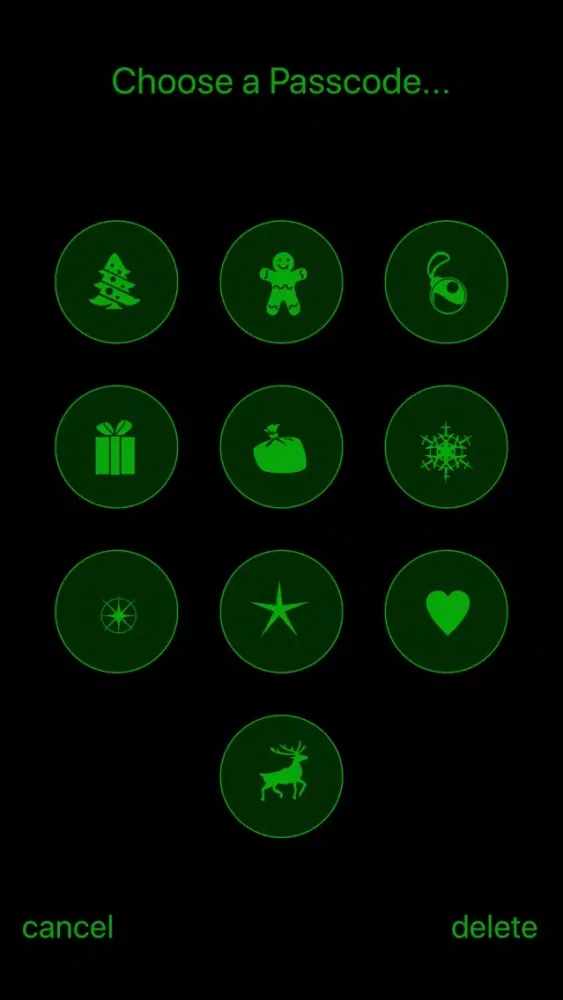 Tangkapan layar GSD Christmas List