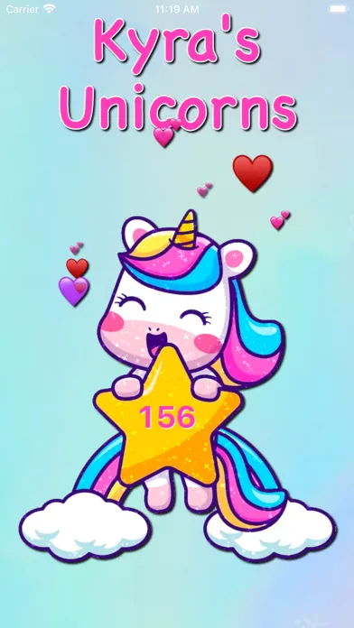ภาพหน้าจอของ Kyra's Unicorn Coloring