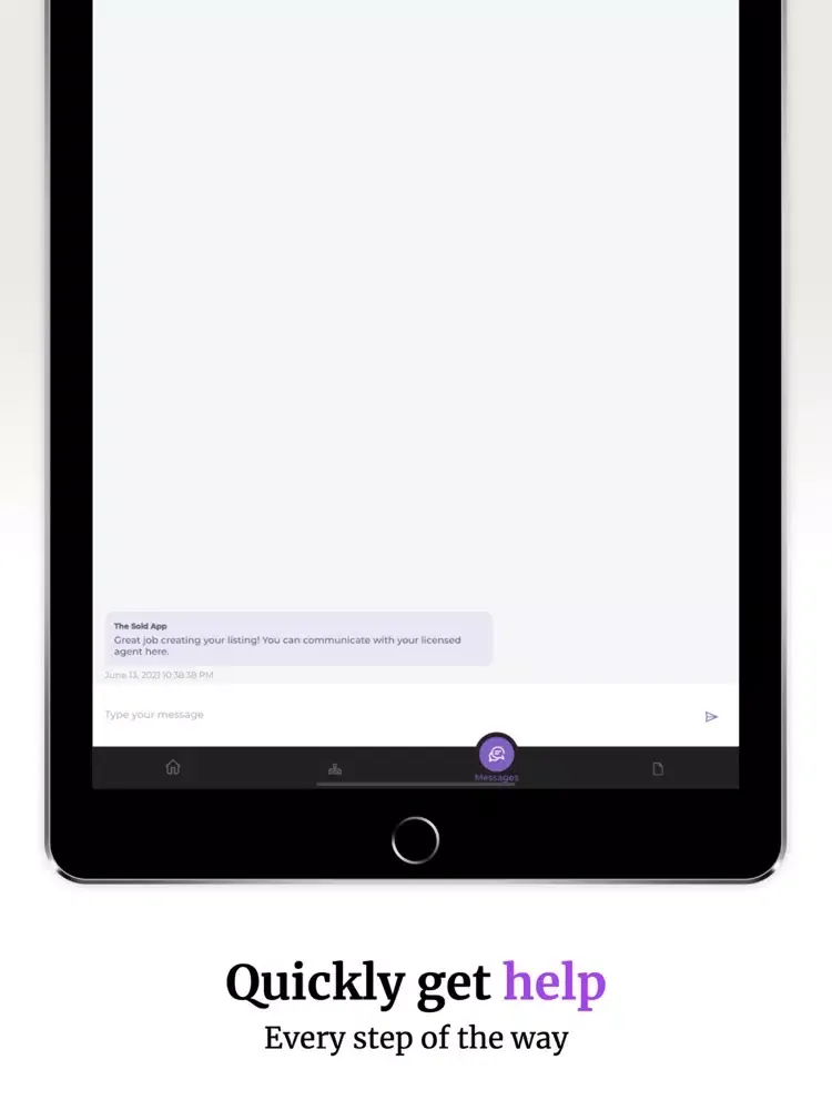 The Sold App iPad  Screenshots