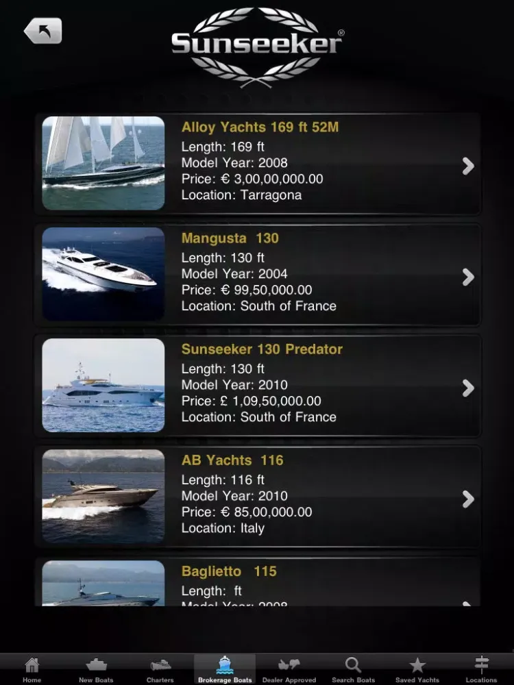 Sunseeker Brokerage - for iPad iPad  Ekran Görüntüleri