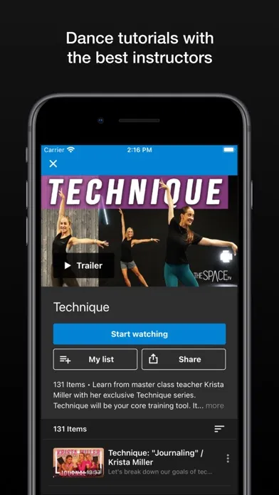 Captures d'écran de The Space TV: Dance Classes!