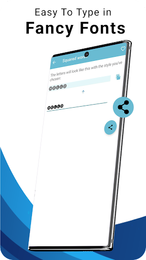 Blue Words, Stylish Fonts text Screenshots