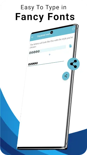 Blue Words, Stylish Fonts text 스크린샷