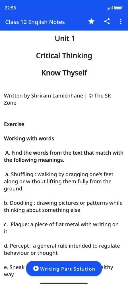 Class 12 English Notes Guide Ekran Görüntüleri