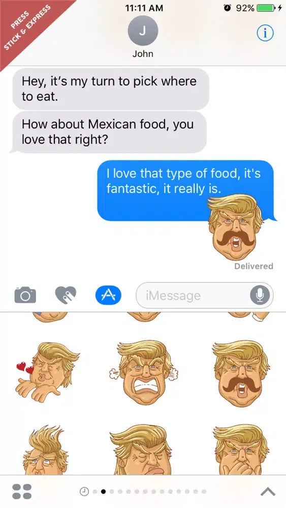 The President Stickers - Trump Ekran Görüntüleri