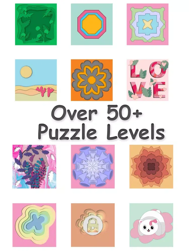 PaperCut Puzzle iPad  Screenshots