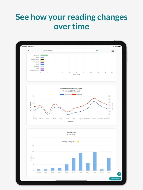 Zrzuty ekranu StoryGraph: Reading Tracker iPad 