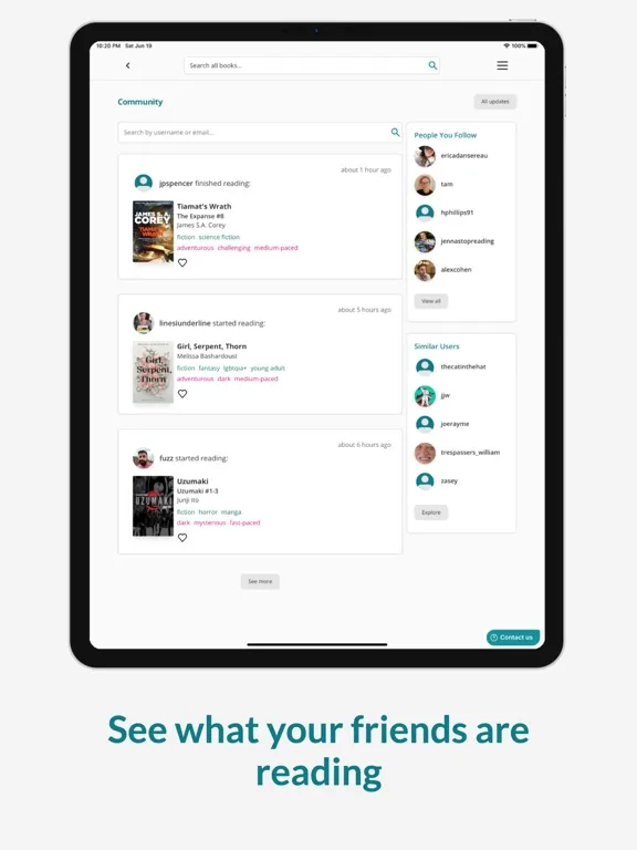 Zrzuty ekranu StoryGraph: Reading Tracker iPad 