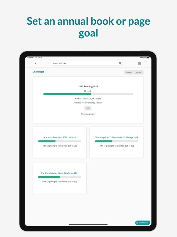 Zrzuty ekranu StoryGraph: Reading Tracker iPad 