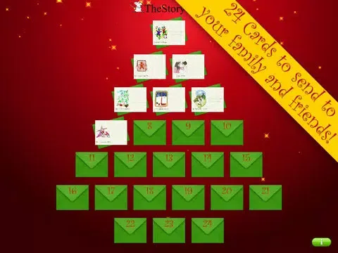 The Christmas Card Advent Calendar iPad  Screenshots