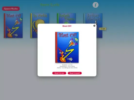 Space Rocks storybook iPad  Screenshots