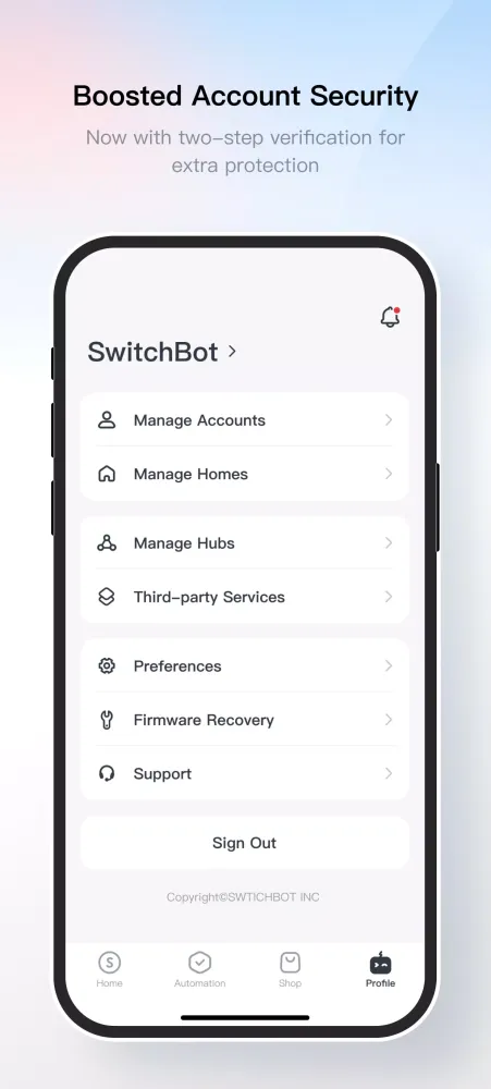 SwitchBot Screenshots