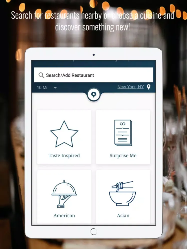 Taste: Dining Recommendations iPad  Screenshots