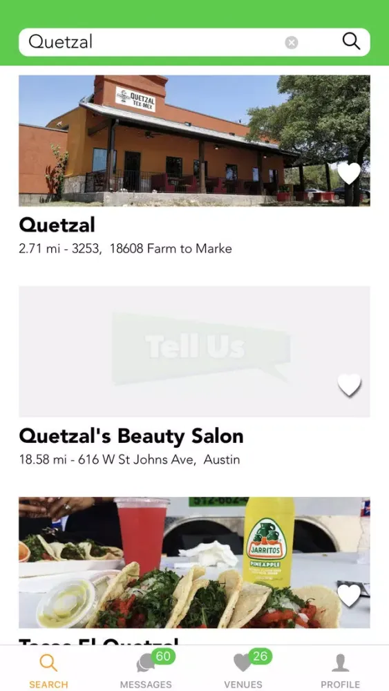 Captures d'écran de TellUs - The Feedback App