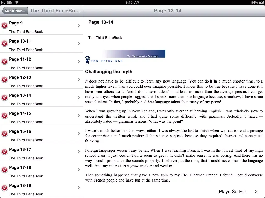 Ảnh chụp màn hình của The Third Ear (Lite + In-App Purchase) iPad 