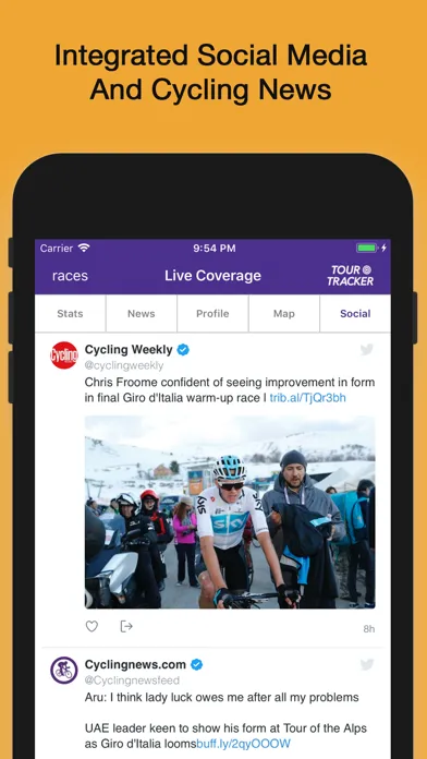 Captures d'écran de Tour Tracker Grand Tours