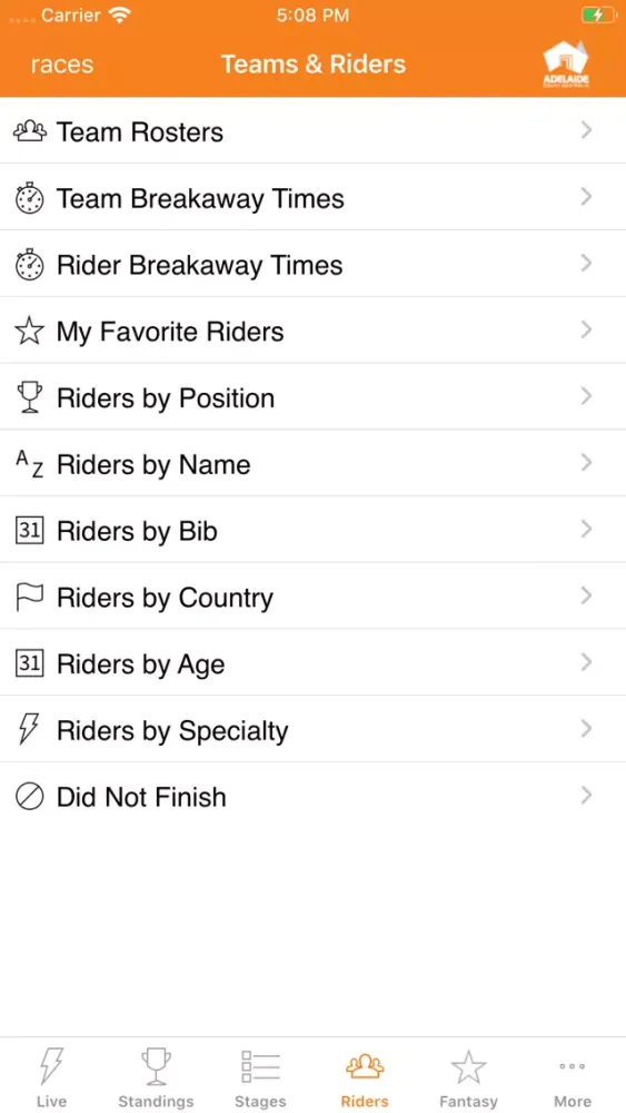 صور Santos Tour Down Under Tracker