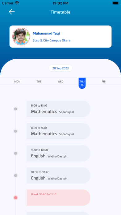 Ảnh chụp màn hình của My Step School