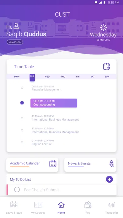 Tangkapan layar CUST - CAPITAL UNIVERSITY