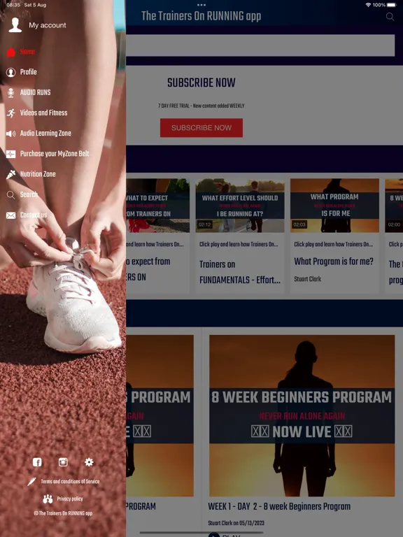 Capturas de pantalla de Trainers On Running iPad 