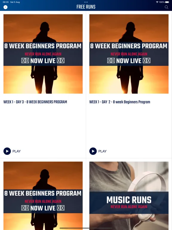 Capturas de pantalla de Trainers On Running iPad 