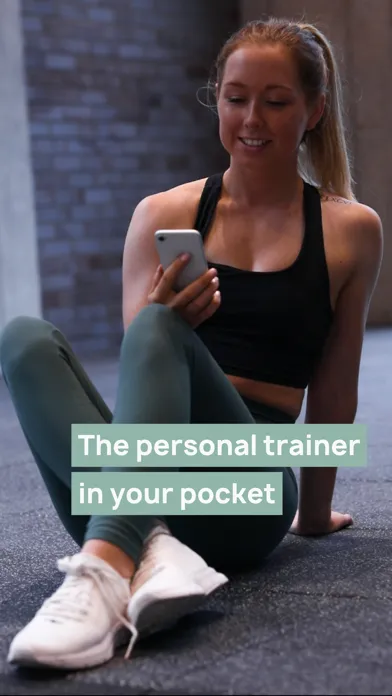 Tangkapan layar trainn - personalised workouts